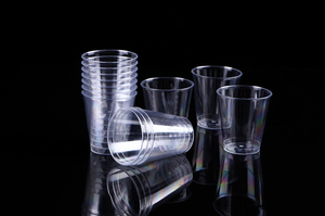 Tazza <span class=keywords><strong>da</strong></span> tè trasparente in plastica rigida in plastica trasparente monouso <span class=keywords><strong>da</strong></span> 1.5 once <span class=keywords><strong>da</strong></span> 50ml - Product Image 3