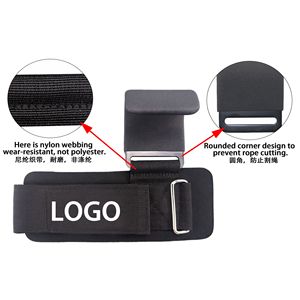 Nhà sản xuất Trọng lượng nâng kéo lên móc với dày Neoprene dây đeo cổ tay phòng tập thể dục Workout nâng móc - Product Image 4
