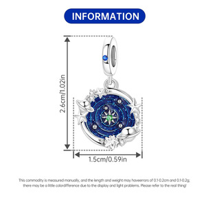 Nuevo colgante de cuentas con diseño de estrella cósmica, diseño original, lujo discreto, moderno y versátil - Product Image 3