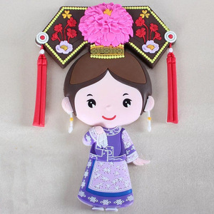 Personaje antiguo cara maquillaje Drama nevera pegatina viento chino imán pegatina regalo creativo dibujos animados - Product Image 2