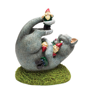 OEM divertenti gnomi prato ornamento figura arte scultura gatto giardino gnomo strage statua figurina decorazione - Product Image 1