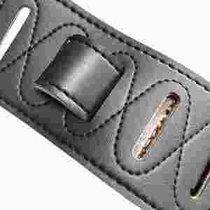 Correa de guitarra de cuero PU serie YY con reverso de cuero y grabado, ideal para regalos - Product Image 4