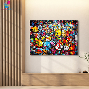 UNIART Alessio cacciatora Poster di arte della tela e arte della parete stampa di immagini moderne camera da letto decorazioni Poster Banksy Graffiti Art - Product Image 6