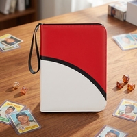 Mini classeur de cartes à chargement par le haut à 1 pochette, fermeture éclair, léger, épaisseur 50 mm, albums pour cartes à collectionner, 80 cartes