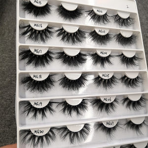 Venta al por mayor 3D Strip Faux Mink Eye Lashes Vendedores 25Mm Faux Mink Lashes y Private Label Vegan Faux Mink Eyelashes - Product Image 2