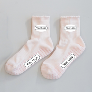 ग्लेशियर 2026 थोक कम शीर्ष मोजे कार्बनिक योग पकड़ मोजे कस्टम लोगो खेल फिटनेस - Product Image 2