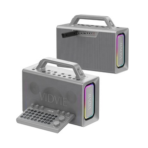 ระบบ<span class=keywords><strong>คาราโอเกะ</strong></span>พกพาออลอินวัน VIDVIE ลำโพง 200 วัตต์ ไฟ RGB ลำโพงไร้สาย พร้อมไมโครโฟน 2 ตัว และรีโมทคอนโทรลอเนกประสงค์ - Product Image 3