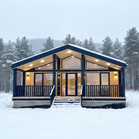 Villa conteneur moderne extensible à assemblage rapide, luxueuse, 2 chambres, résistante aux intempéries, avec isolation thermique élevée, anti-gel, modulaire et compacte