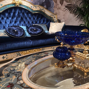 Độc đáo không thường xuyên thiết kế sang trọng pháp Rococo Bàn cà phê Antique Tay Chạm Khắc gỗ với vỏ Kết Hôn cho khách sạn phòng khách - Product Image 5