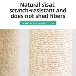 Cute Multi-Level <b>Cat</b> <b>Tree</b> with Sisal <b>Scratching</b> <b>Posts</b> and <b>Tree</b> Hole Privacy for Indoor <b>Cats</b> - Product Image 2