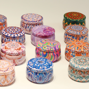 Confezione in metallo scatola di latta per caffè rotonda vuota scatola di latta per tè in metallo vasetti di caramelle di pasqua di natale lattine vuote in latta - Product Image 6