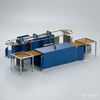 Système complet d'équipement pour l'application de peinture en poudre sur tôles galvanisées, avec pistolet de pulvérisation automatique, moteur, contrôle PLC, récupération de poudre et four de cuisson