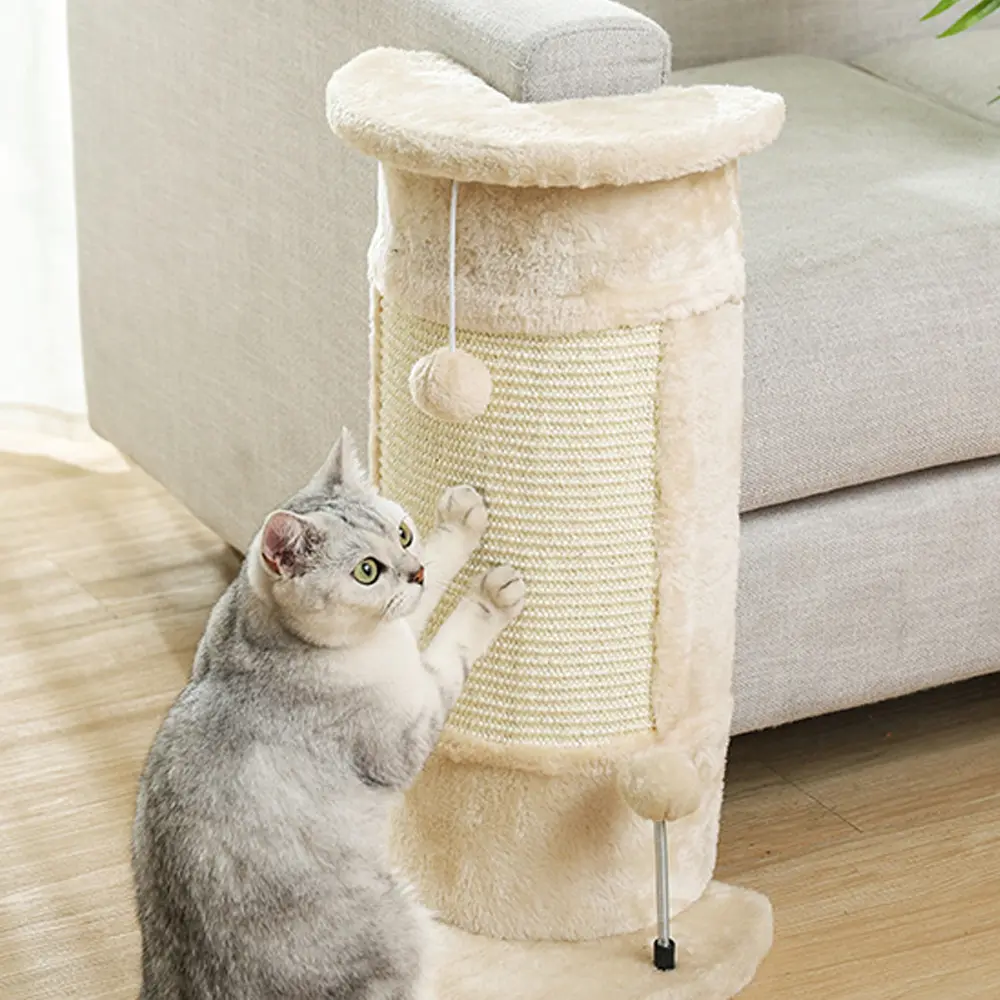 2023 moder simple cat tree size table cat wood tree Corner Cat Scratching Board Tree per giocare