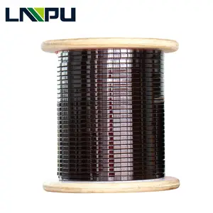 AWG 11 13 14 18 20 23 25 26 27 28 35 Enamel Coated Aluminum Wire Poly Wrap Winding Resistance Flat Wire
