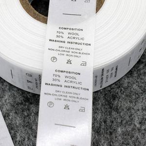 Etiquetas de <span class=keywords><strong>cinta</strong></span> <span class=keywords><strong>para</strong></span> prendas de vestir, logotipo de marca impreso, costura en nailon suave, estampado satinado, etiquetas de tamaño de cuidado de lavado <span class=keywords><strong>para</strong></span> <span class=keywords><strong>ropa</strong></span> - Product Image 3