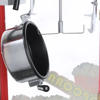 Carrinho De Pipoca De 8Oz De Acero Inoxidable Máquina Automática De Palomitas De Maíz Máquinas De Carro Palomitas De Maíz