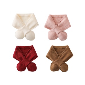 S0876/écharpe en peluche solide pour enfant en bas âge, pour fille, mode, chaleur personnelle, écharpe confortable pour bébé - Product Image 1