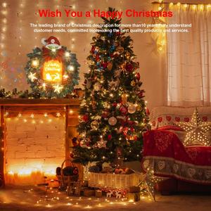 Vui giáng sinh lễ hội lễ kỷ niệm bán buôn ánh sáng âm nhạc thẻ cho trang trí nội thất - Product Image 5