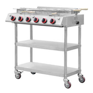 <span class=keywords><strong>Barbecue</strong></span> à <span class=keywords><strong>gaz</strong></span> professionnel en acier inoxydable à 6 brûleurs - Product Image 1