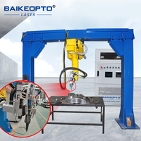 Mesin pemotong Robot 3D yang dapat disesuaikan pemotong lengan Robot Laser/Plasma untuk bentuk logam kompleks