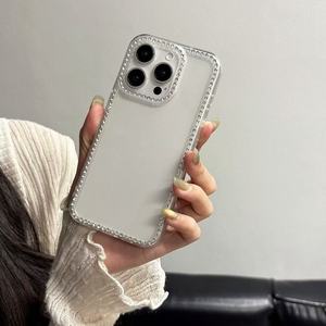 Custodia per telefono con diamanti lucidi di lusso per <span class=keywords><strong>IPhone</strong></span> 16 <span class=keywords><strong>Pro</strong></span> <span class=keywords><strong>Max</strong></span> <span class=keywords><strong>11</strong></span> 12 13 14 15 Glitter <span class=keywords><strong>trasparente</strong></span> per paraurti <span class=keywords><strong>Cover</strong></span> morbida in TPU - Product Image 2
