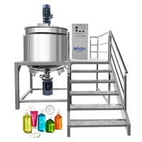 Mélangeur de pâte en acier inoxydable pour produits chimiques quotidiens, machine à émulsionner, mélangeur de réservoir pour la fabrication de cosmétiques, shampooing, savon liquide