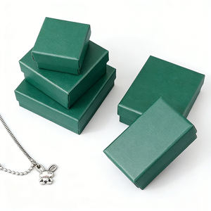 Boîtes d'emballage cadeau personnalisées en papier recyclable avec couvercle et base pour boucles d'oreilles, bracelets, colliers, montres et bijoux - Product Image 4