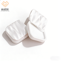 Boîte à poudre libre carrée en PP écologique 5G portable, vide, pour fard à joues, emballage cosmétique recyclable, logo personnalisé