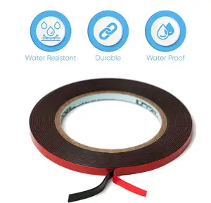 Factory Eva Double-Faced Mounting Sided Ixpe 1Mm Thick 3Mm Automotive Black Double Faced Foam Tape