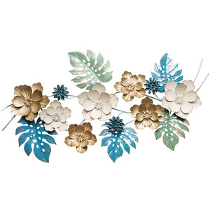 Décoration Murale Métal 3D Grand Format 135*75, Design Fabricant, Forme Fleur Intérieure, pour Salon - Product Image 2