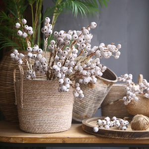 Yihua Floral Art Branches artificielles de fruits d'églantier en soie, fleurs séchées, arrangement décoratif, couleurs d'automne - Product Image 4