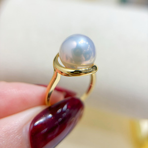 Ensemble de bagues en argent S925 avec perles de 7 à 10 mm, accessoires de perles DIY, support vide, édition queue de flèche, bijoux de mode 1944 - Product Image 1