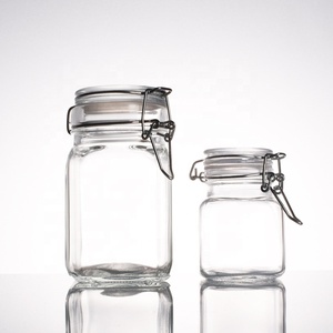 Ru Star <span class=keywords><strong>Barattolo</strong></span> <span class=keywords><strong>di</strong></span> Stoccaggio Più Venduto in Vetro Premium con Bocca Larga per Miele, Tè e Salse con Coperchio a Chiusura Ermetica - Product Image 1