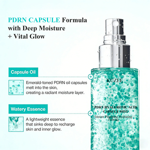 Sérum Visage Hydratant et Repulpant Instantané Effet Verre Lumineux au <span class=keywords><strong>Collagène</strong></span> PDRN et Acide Hyaluronique en Capsules et Brume - Product Image 5
