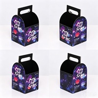 Individuell Bedruckte Hochwertige Einweg-Geschenkbox aus Karton mit Griff UV- & Goldfolien-Druck Recycelbare Kosmetikverpackung