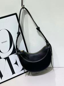 Bolso de Hombro de Diseño Exclusivo French Polene, Modelo Crescent PU de Alta Gama, con Cierre de Cremallera, para Mujer, 3320 # - Product Image 5