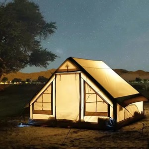 Haute qualité personnalisé <span class=keywords><strong>4</strong></span> <span class=keywords><strong>saisons</strong></span> luxe grand camp extérieur famille air <span class=keywords><strong>tente</strong></span> de camping imperméable PVC coton <span class=keywords><strong>tente</strong></span> de camping <span class=keywords><strong>gonflable</strong></span> - Product Image 3