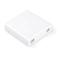 Boîtier de terminaison de fibre optique 86, boîte de raccordement interne murale à clip métallique à 2 ports pour abonné TB-02H