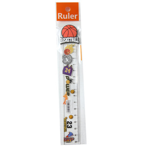 Règle en plastique souple en forme <span class=keywords><strong>de</strong></span> ballon <span class=keywords><strong>de</strong></span> basket, motif dessin animé, 15 cm, fournitures scolaires, marque OEM, 72 pièces/paquet, petit cadeau - Product Image 5