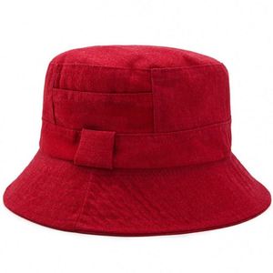 Spring and Autumn Double-Sided Fisherman Hat <b>Sunscreen</b> Cold Woolen 3D Embroidery Foldable Basin Hat - Product Image 3
