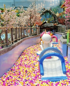 Aire de jeux intérieure personnalisée pour les enfants avec piscine à balles en PVC PU EPE <span class=keywords><strong>Waterworld</strong></span> et toboggan super long dans les centres commerciaux - Product Image 2
