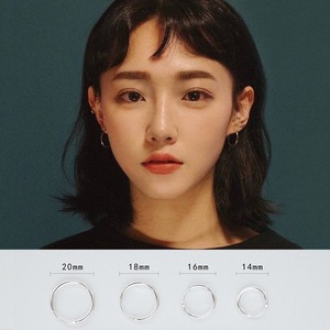 925 <strong>Sterling</strong> <strong>Silver</strong> <strong>Small</strong> <strong>Hoop</strong> <strong>Earrings</strong> for Women Ear Bone Round Circle <strong>Earrings</strong> <strong>Hoops</strong> Ear Rings Earing Jewelry - Product Image 3