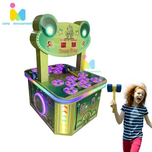 子供のために運営されたAMAコイン2人のプレーヤークレイジーフロッグヒットハンマーゲーム機ゲーム機