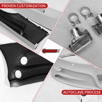 Meilleur prix : Kit carrosserie style MSY en fibre de carbone et FRP pour Aston Martin DB9 – Pare-chocs avant et arrière, jupes latérales