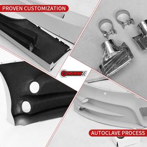 Mejor Precio, Kit de Carrocería de Fibra de Carbono y FRP Estilo MSY para Aston Martin DB9, Parachoques Delantero y Trasero, Faldones Laterales - Product Image 4