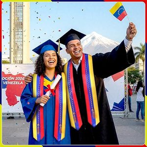 Estola de Graduación con Diseño de Banderas de Países Mixtos y Cordones de Honor para Ceremonia de Graduación - Product Image 3