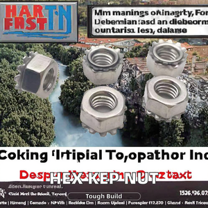 น็อตหกเหลี่ยมเคลือบสังกะสีเหลืองคุณภาพสูงพร้อมฟันเกลียว ทำจากเหล็กกล้าไร้สนิม - Product Image 2