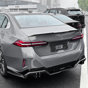 Bmw 5 Series G60 Rear Wing Piano Black Carbon Fiber Texture Ducktail Spoiler For 2024+ 525i 530i Trunk Lip - Product Image 2