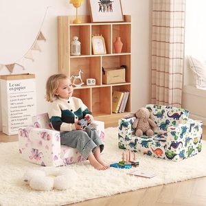 Housse de siège amovible 2 en 1 moderne Canapé-lit pour enfants Usine directe <span class=keywords><strong>Nourrisson</strong></span> Toddler Doux <span class=keywords><strong>Fauteuil</strong></span> pliant Chambre Salon - Product Image 2