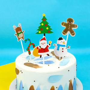 Nuovo Design <span class=keywords><strong>buon</strong></span> <span class=keywords><strong>natale</strong></span> Santa clausola torta Topper carta decorazioni natalizie per torte a tema <span class=keywords><strong>Babbo</strong></span> <span class=keywords><strong>Natale</strong></span> - Product Image 5